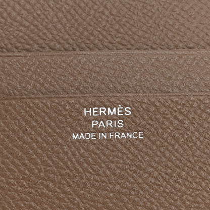 Hermes Epsom MC2 Euclide Card Holder Case Etoupe 6 of 8