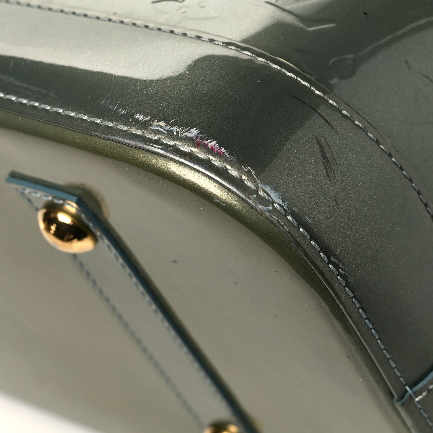 Louis Vuitton Vernis Alma GM Givre 11 of 12
