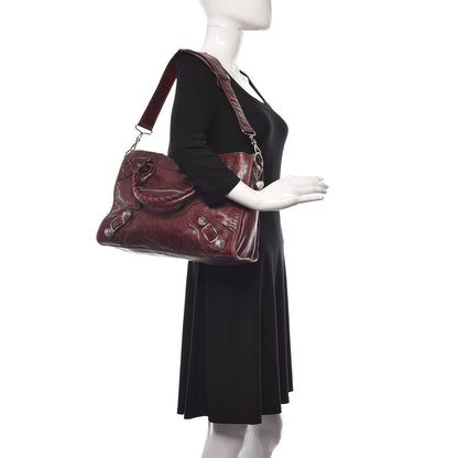 Balenciaga Agneau Giant 21 Silver Hardware City Dark Wine 2 of 12