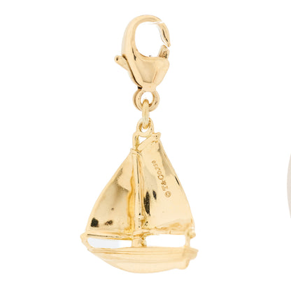 Tiffany 18K Yellow Gold Sailboat Charm 3 of 5