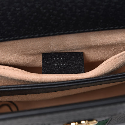Gucci Calfskin GG Web Small Ophidia Chain Shoulder Bag Black 7 of 10