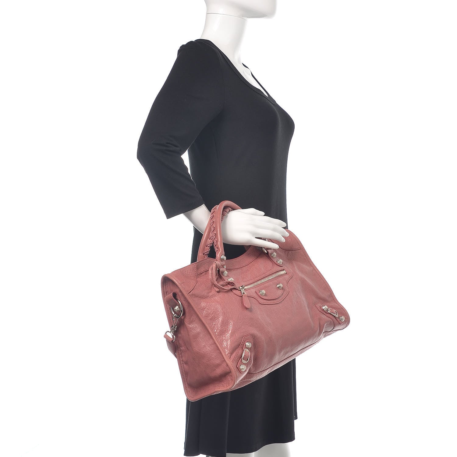 Balenciaga Agneau Giant 12 Silver Hardware City Rose Bruyere 2 of 11