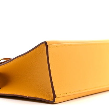 Hermes Swift Kelly Pochette Clutch Jaune Ambre 9 of 11