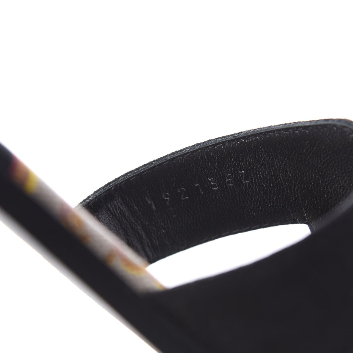 Suede Goatskin Oran Sandals 39 Black