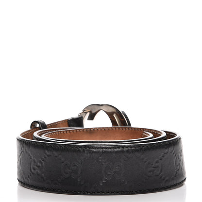 Gucci Guccissima Interlocking G Belt 95 38 Black 3 of 10