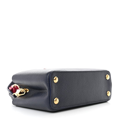 Louis Vuitton Ostrich Capucines BB Bleu de France Berry Red 4 of 9