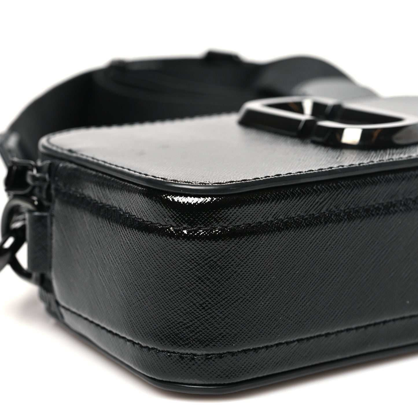 Saffiano Snapshot Camera Bag Black