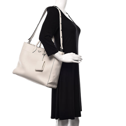 Prada City Calf Shopping Tote White 2 of 9