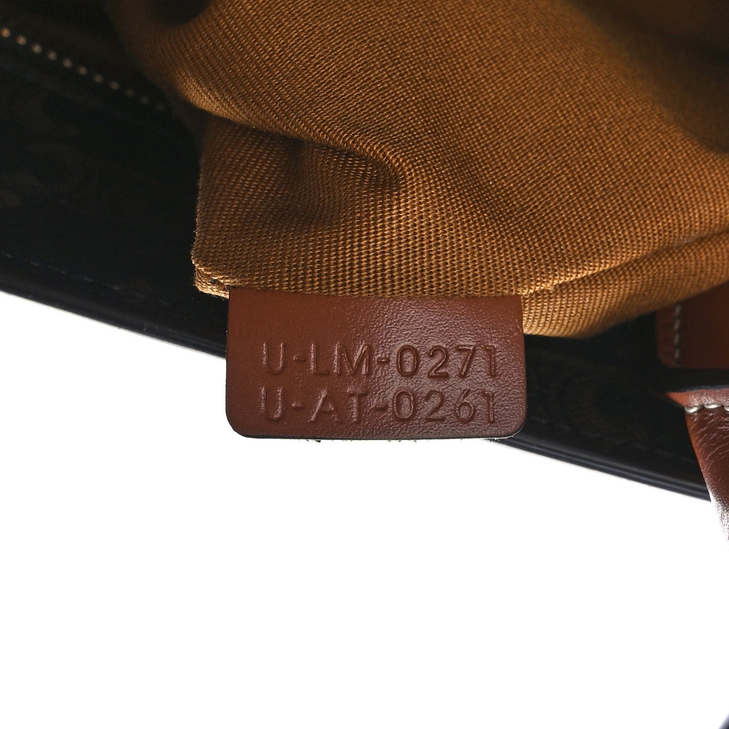 Triomphe Canvas Calfskin Small Vertical Cabas Tan