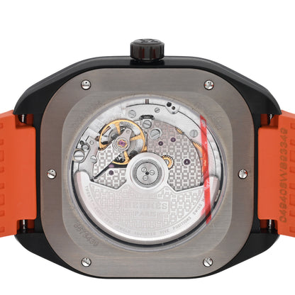 Hermes DLC Coated Titanium Rubber 39mm H08 Automatic Watch Orange 4 of 5