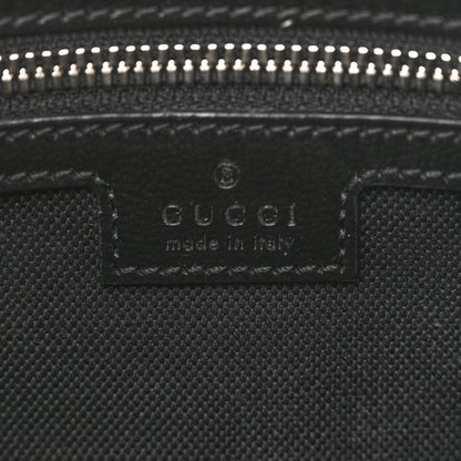 Gucci GG Supreme Monogram Azalea Calfskin Retro Interlocking G Wristlet Messenger Bag Black 6 of 11
