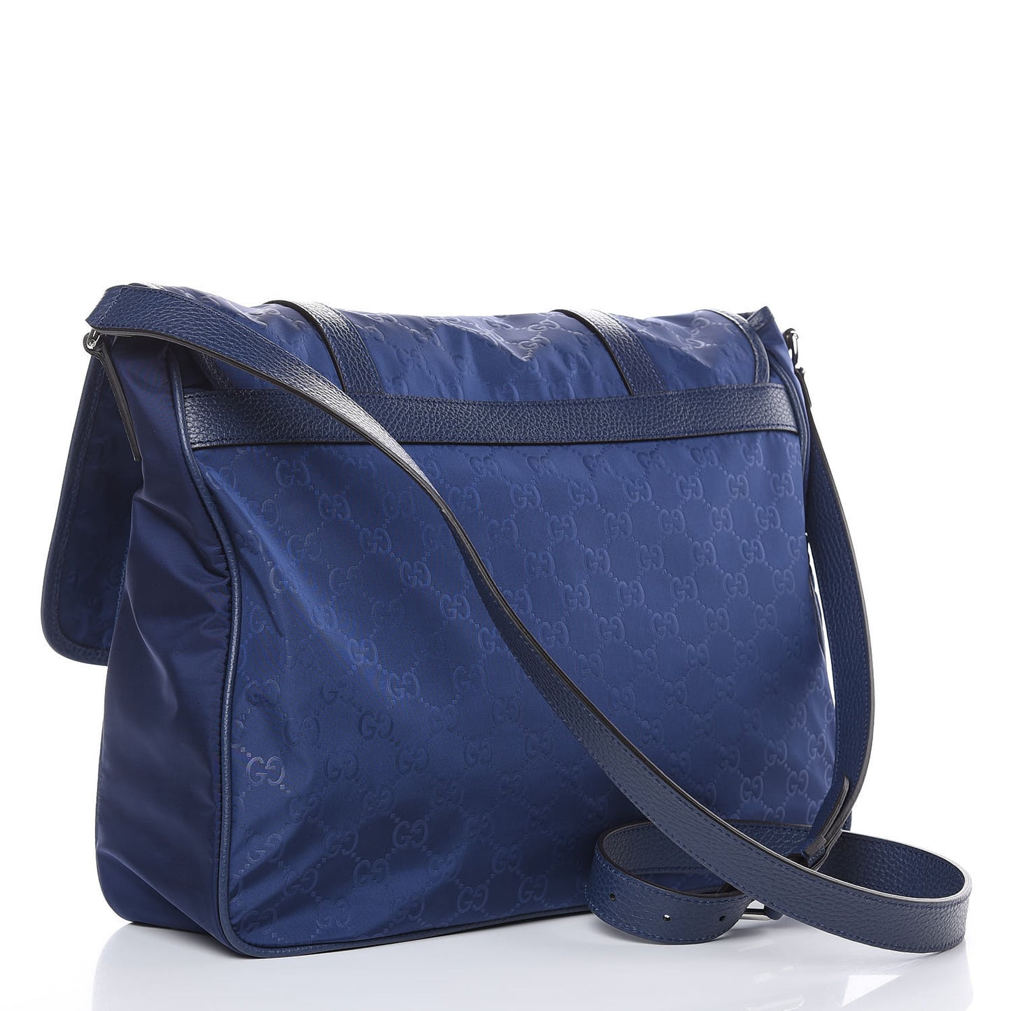 Nylon Monogram Double Buckle Flap Messenger Bag Tide