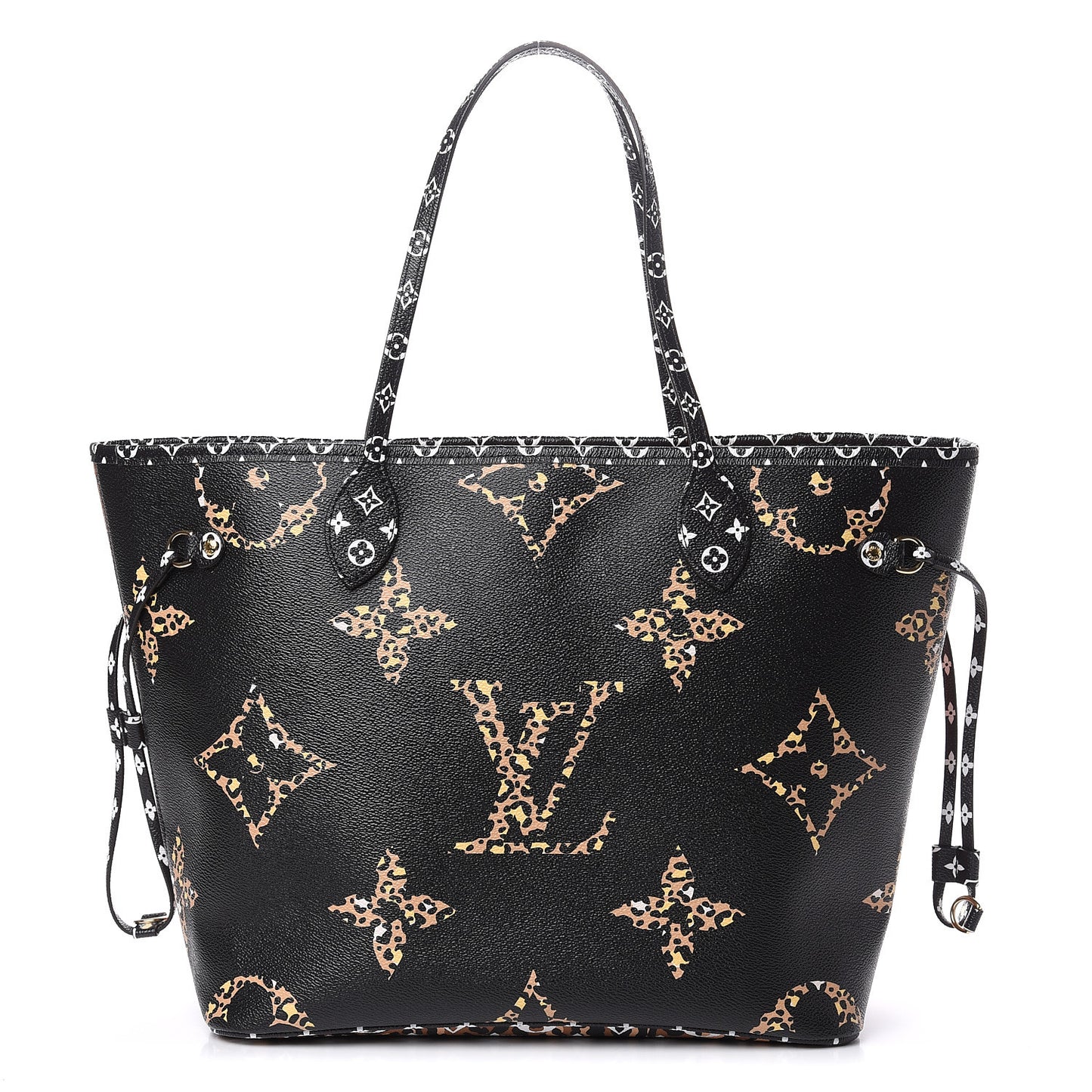 Monogram Giant Jungle Neverfull MM Black