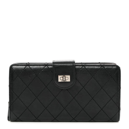 Chanel Lambskin Stitched Mademoiselle French Wallet Black 1 of 15