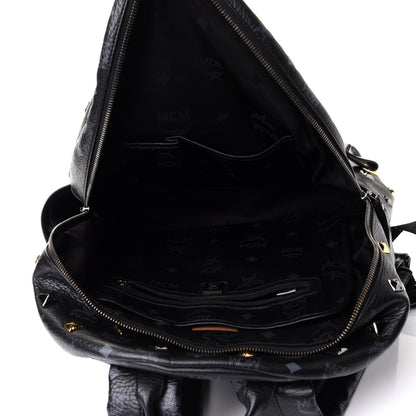 MCM Visetos Medium Studded Stark Backpack Black 4 of 10