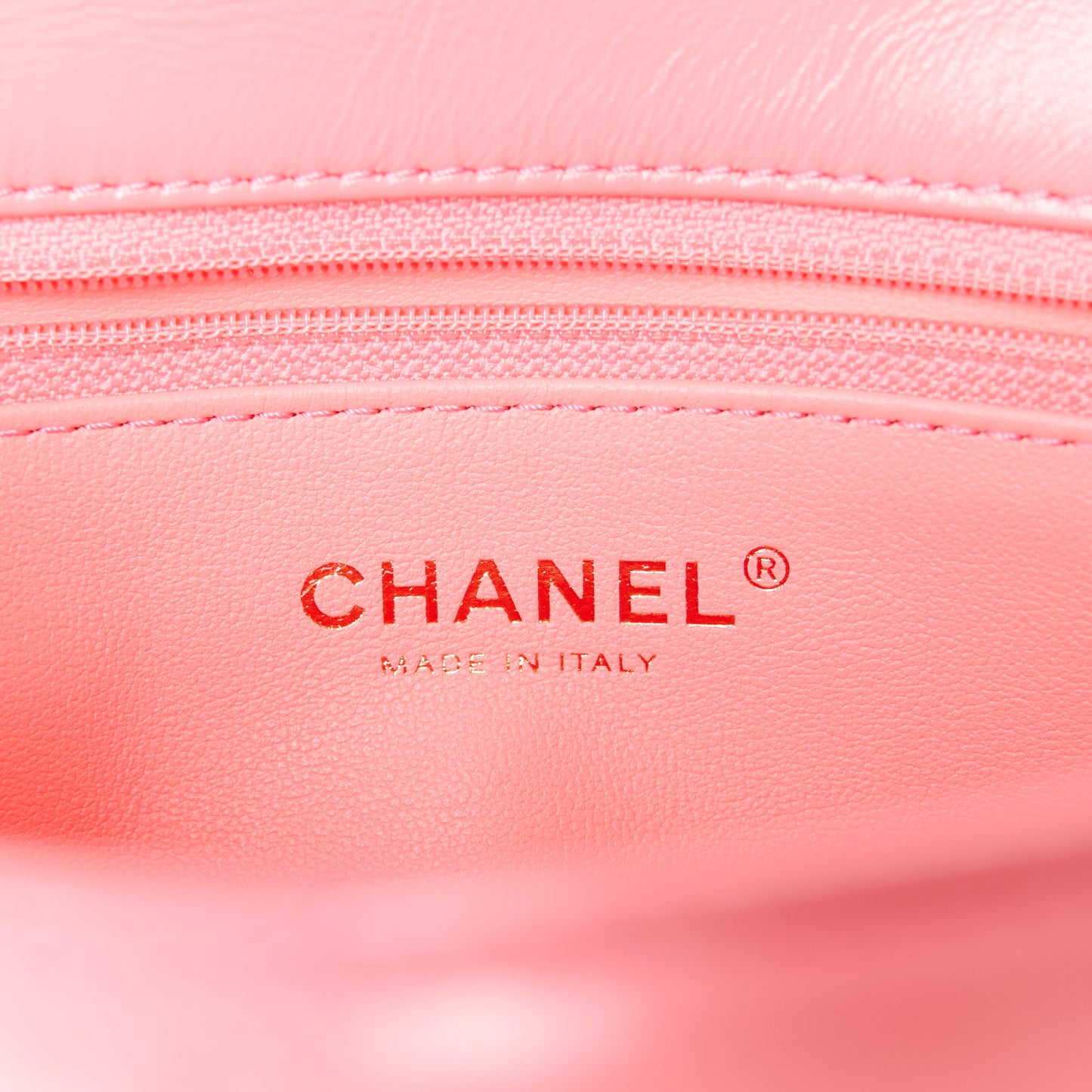 Shiny Lambskin Quilted Coco Trip Flap Bag Pink