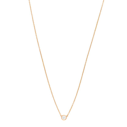 Tiffany 18K Yellow Gold Diamond .28ct Elsa Peretti Diamonds by the Yard Pendant Necklace 1 of 9