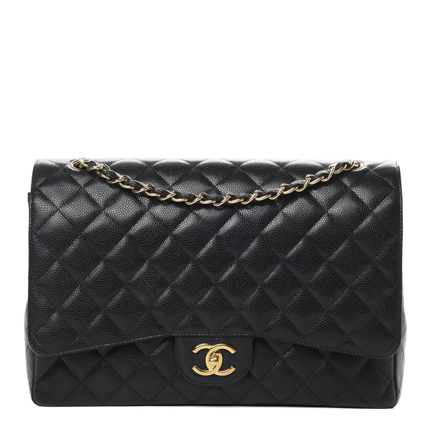 Chanel Caviar Quilted Maxi Double Flap Black 1 of 17