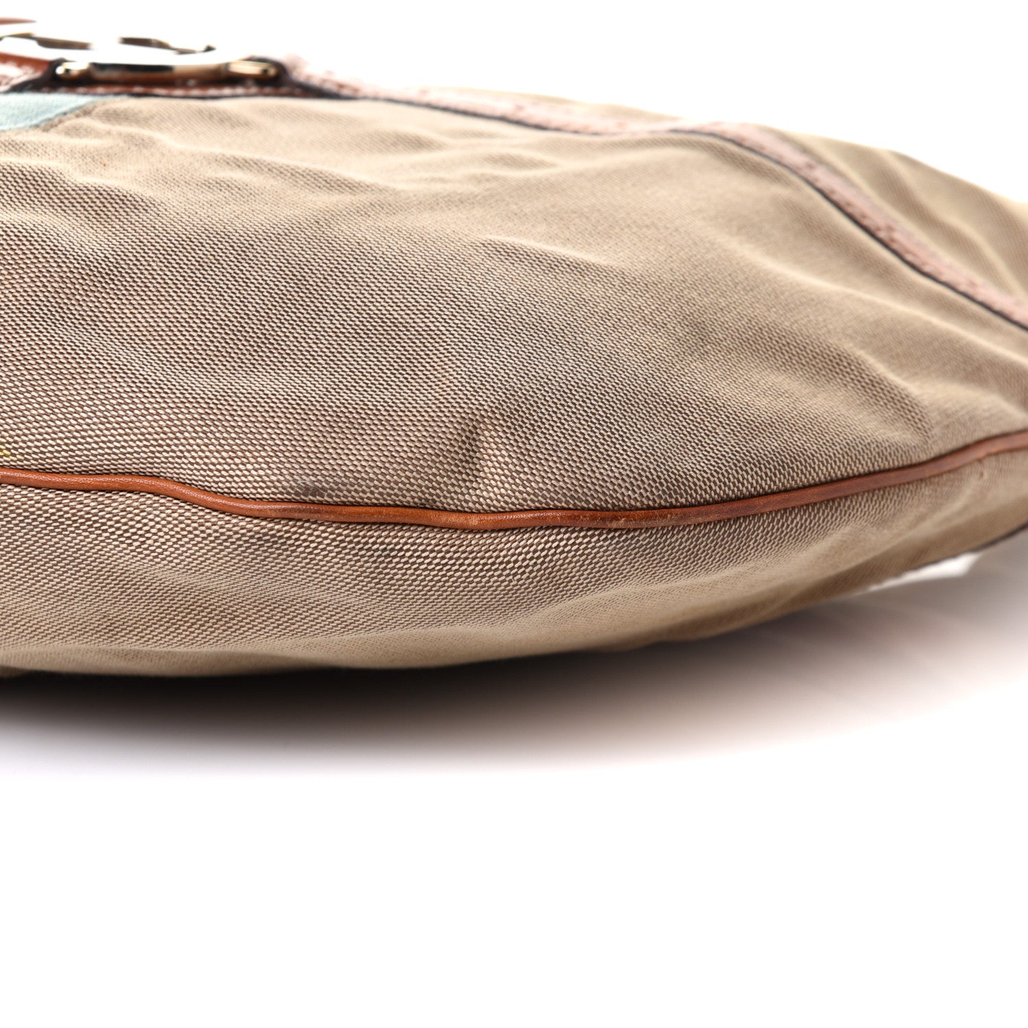 Gucci Canvas Web GG Reins Hobo Cognac 9 of 10