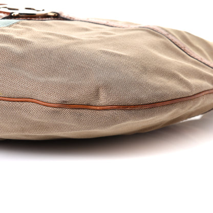 Gucci Canvas Web GG Reins Hobo Cognac 9 of 10