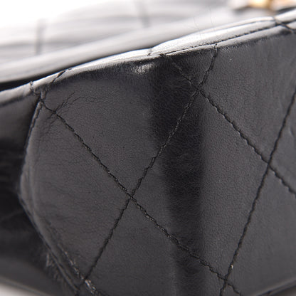 Chanel Lambskin Quilted Medium Double Flap Black 19 of 20