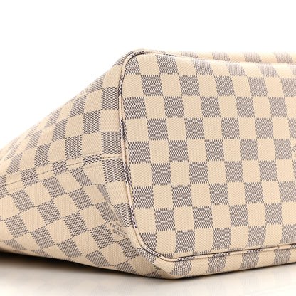 Louis Vuitton Damier Azur Neo Neverfull MM Rose Ballerine 8 of 9