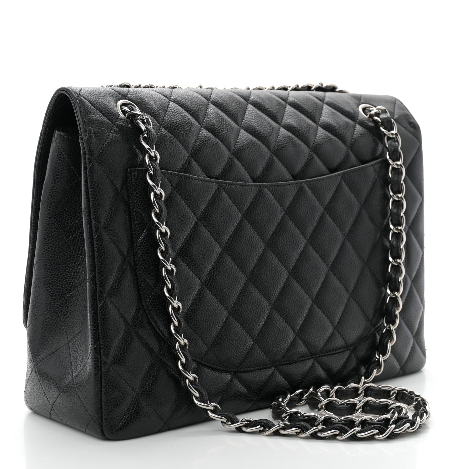Chanel Caviar Quilted Maxi Single Flap Black 3 of 11