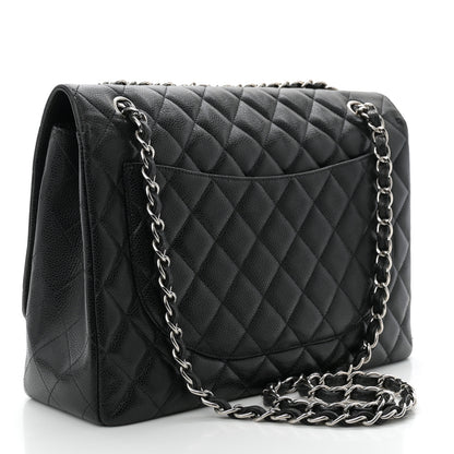 Chanel Caviar Quilted Maxi Single Flap Black 3 of 11