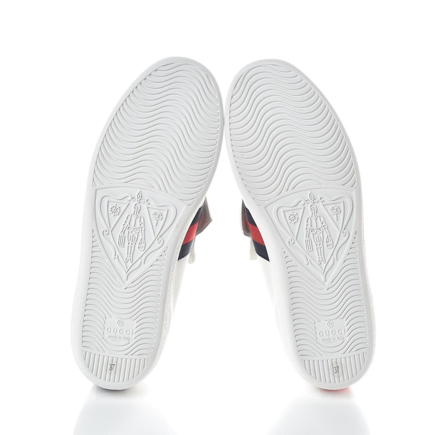 Gucci Calfskin Ayers Web Womens Ace Bow Lace Sneakers 37 White 8 of 9