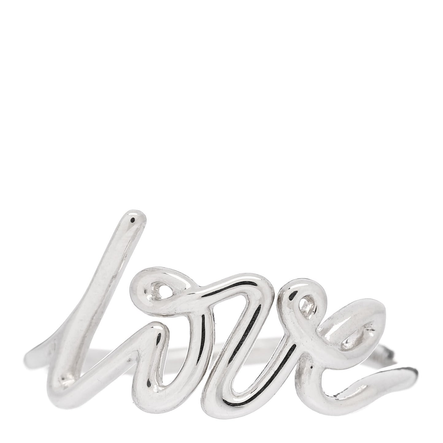 Sterling Silver Paloma Picasso Graffiti Love Ring 56 7.5
