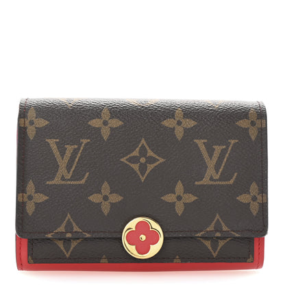 Louis Vuitton Monogram Flore Compact Wallet Coquelicot 1 of 7