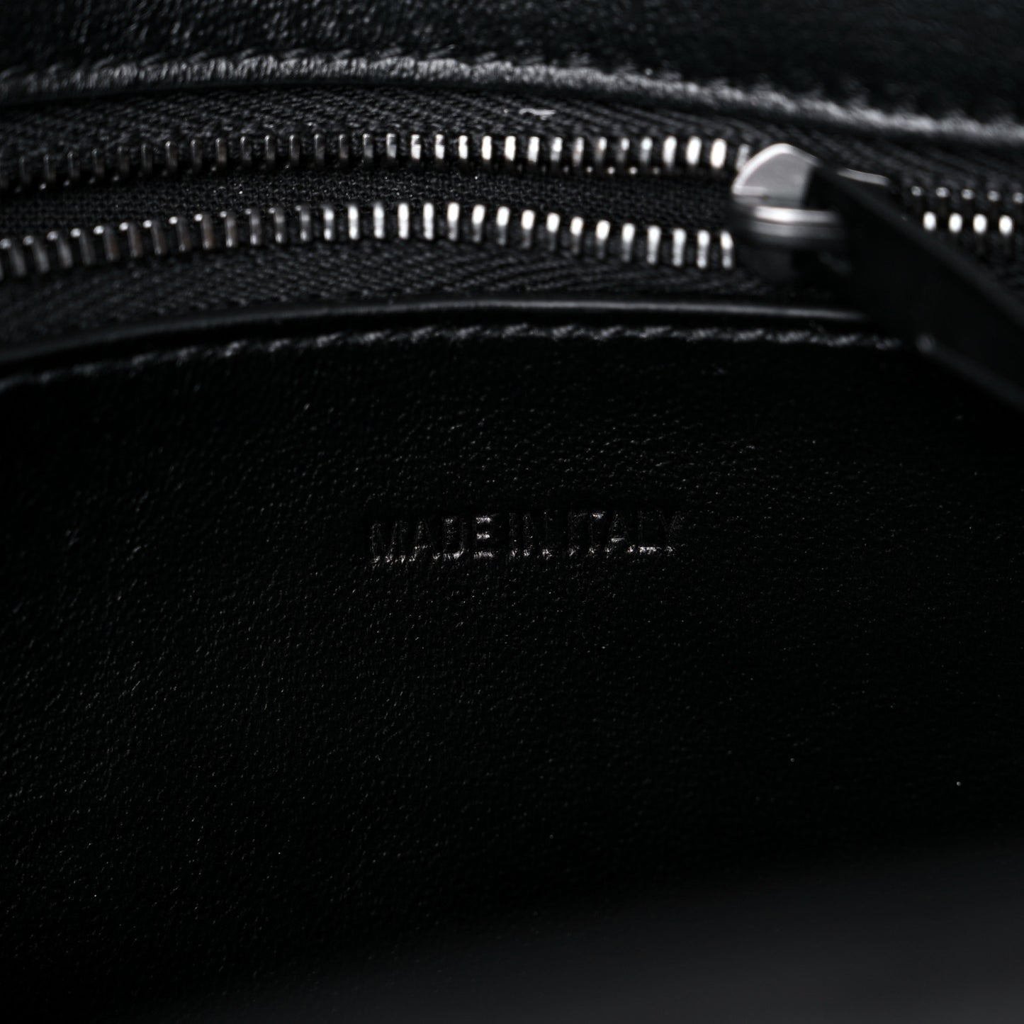 Extra Supple Calfskin Crocodile Embossed Monochrome XS Downtown Shoulder Bag Black