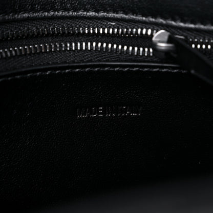 Balenciaga Extra Supple Calfskin Crocodile Embossed Monochrome XS Downtown Shoulder Bag Black 7 of 10
