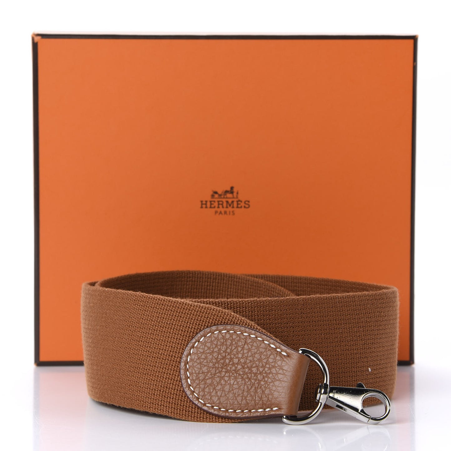 Toile Taurillon Clemence Shoulder Strap Gold
