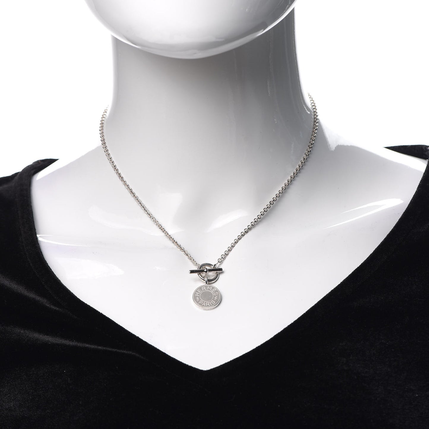 Sterling Silver Amulettes H Confettis Pendant Necklace