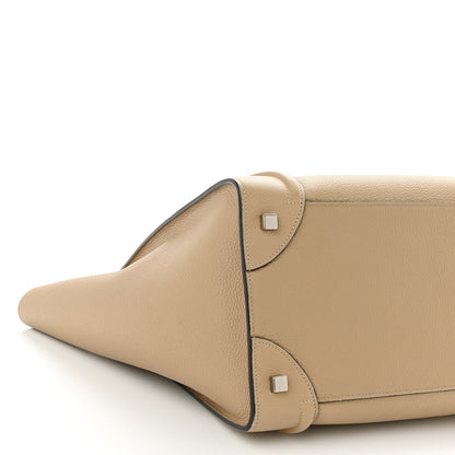 Celine Drummed Calfskin Mini Luggage Dune 9 of 10