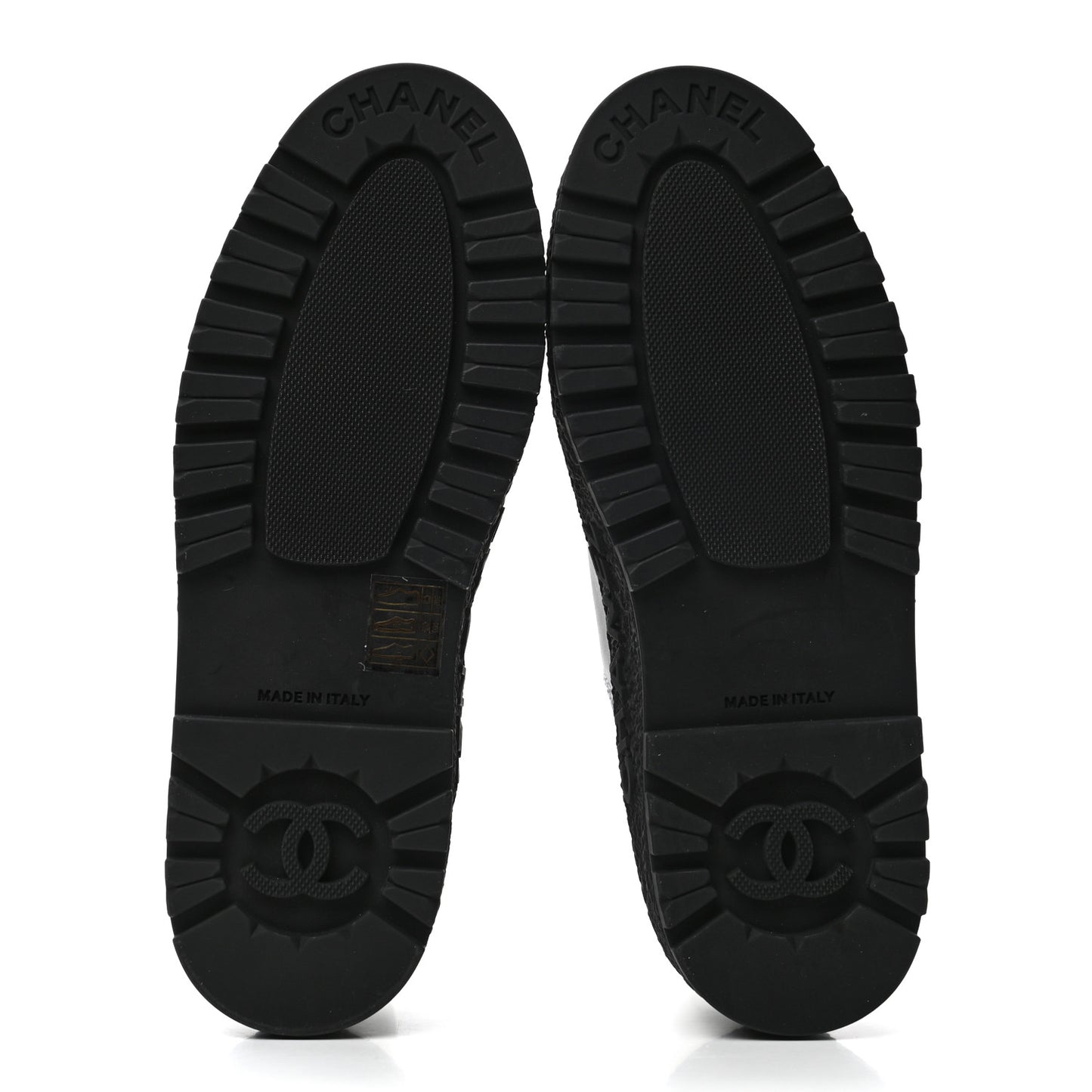 Calfskin Cap Toe CC Ankle Boots 36 White Black