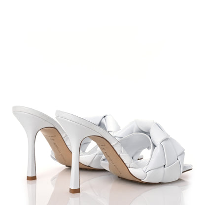Bottega Veneta Nappa Maxi Intrecciato Lido Mule Sandals 40 Optic White 4 of 14