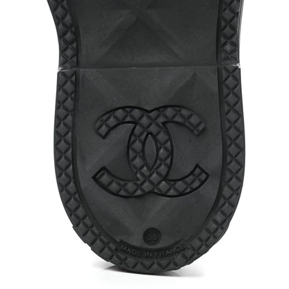 Chanel Caoutchouk CC High Boots 38 Black 6 of 8