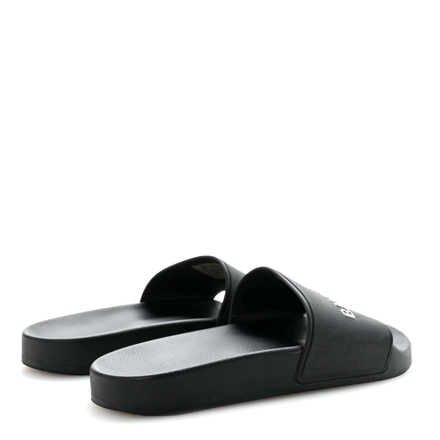 Balenciaga Rubber Logo Pool Slide Sandals 37 Black 10 of 16
