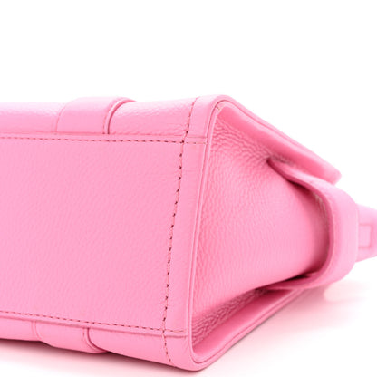 Marc Jacobs Grained Calfskin Small The Tote Bag Candy Pink 10 of 10