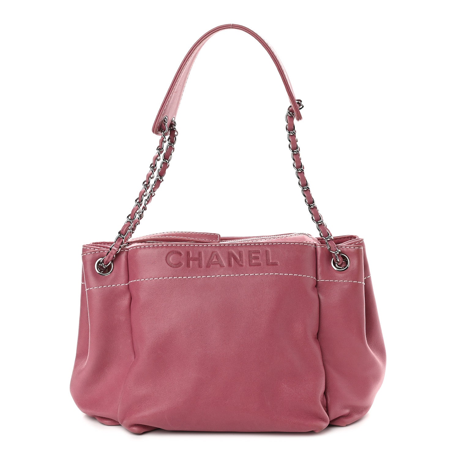 Chanel Lambskin Lax Accordion Hobo Pink 1 of 9