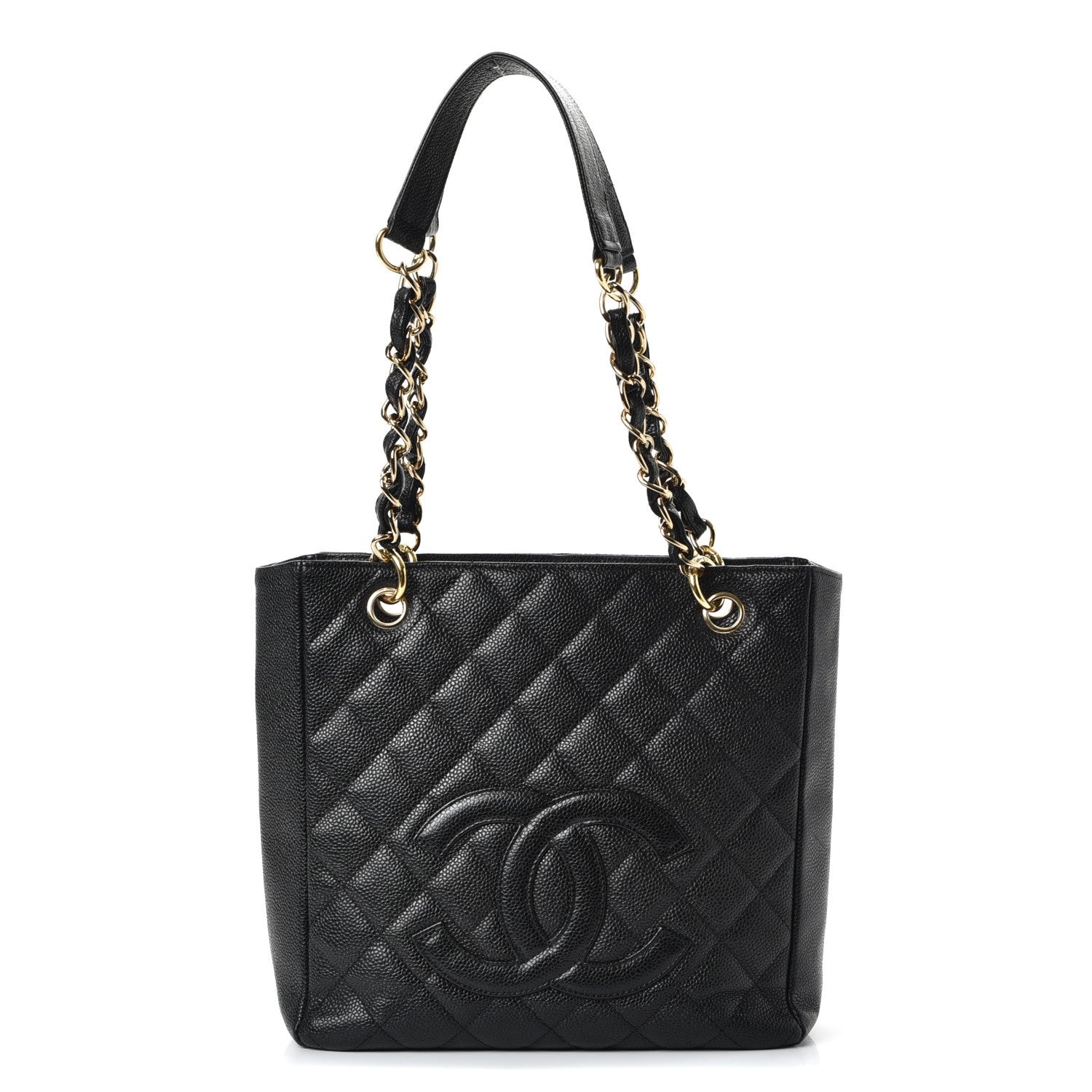 Chanel Caviar Quilted Petit Shopping Tote PST Black 1 of 13