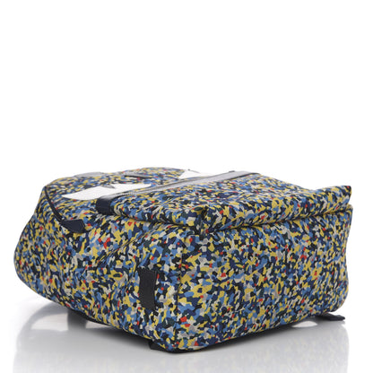 Fendi Nylon Vitello Elite Flamingo Granite Lightning Monster Eyes Backpack Multicolor Lavagna 3 of 9
