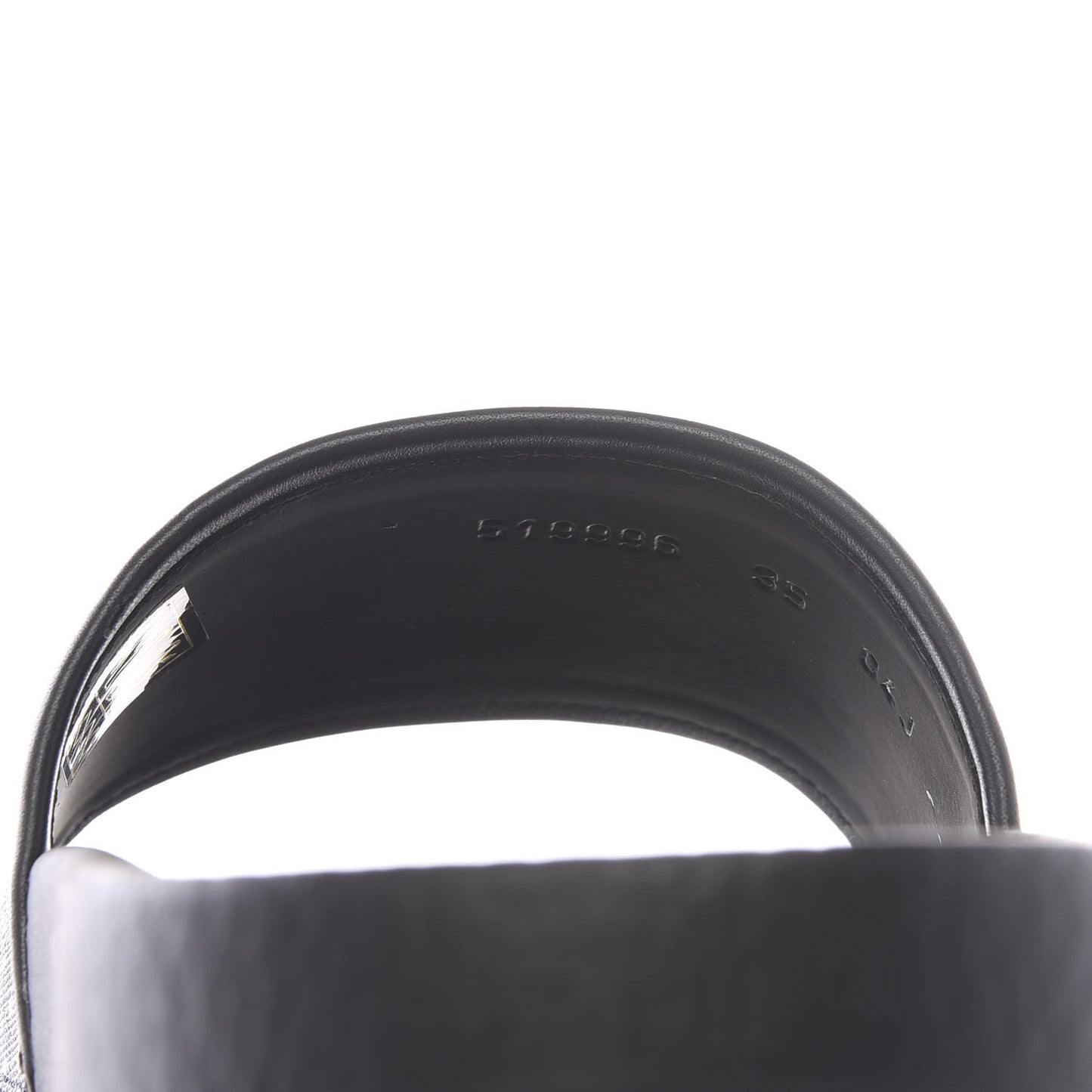 X SEGA Supreme Canvas GUCCY Stars Womens Slide Sandals 35 Black Gold