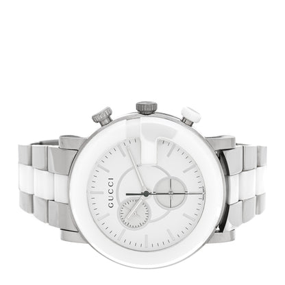 Gucci Stainless Steel Ceramic 44mm G-Chrono Chronograph Quartz Watch White 2 of 5