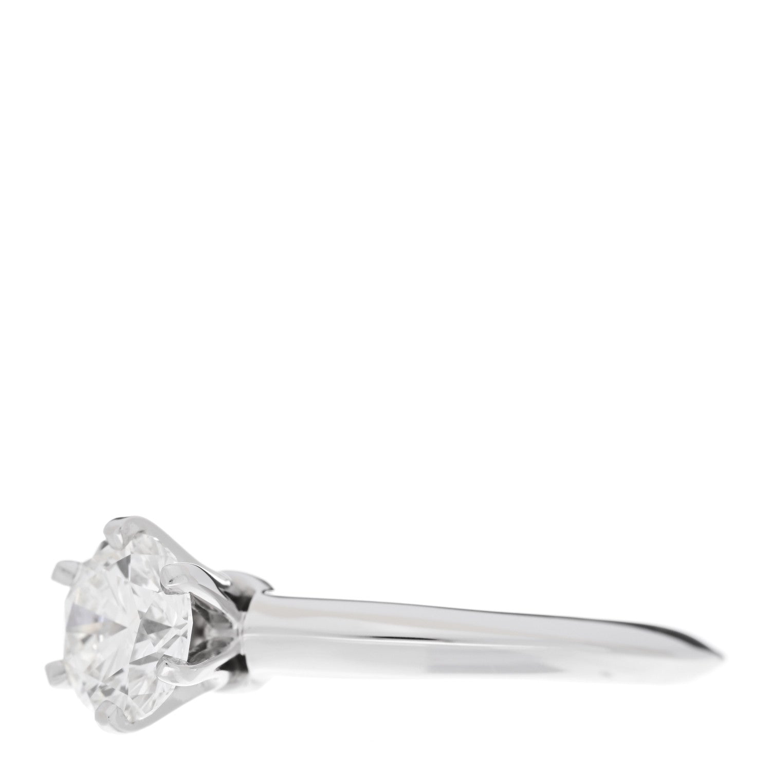 Tiffany Platinum Diamond .96ct Solitaire Engagement Ring 53 6.25 4 of 7