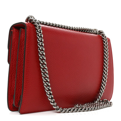 Gucci Dollar Calfskin Swarovski Crystal Small Dionysus Shoulder Bag Hibiscus Red 3 of 10