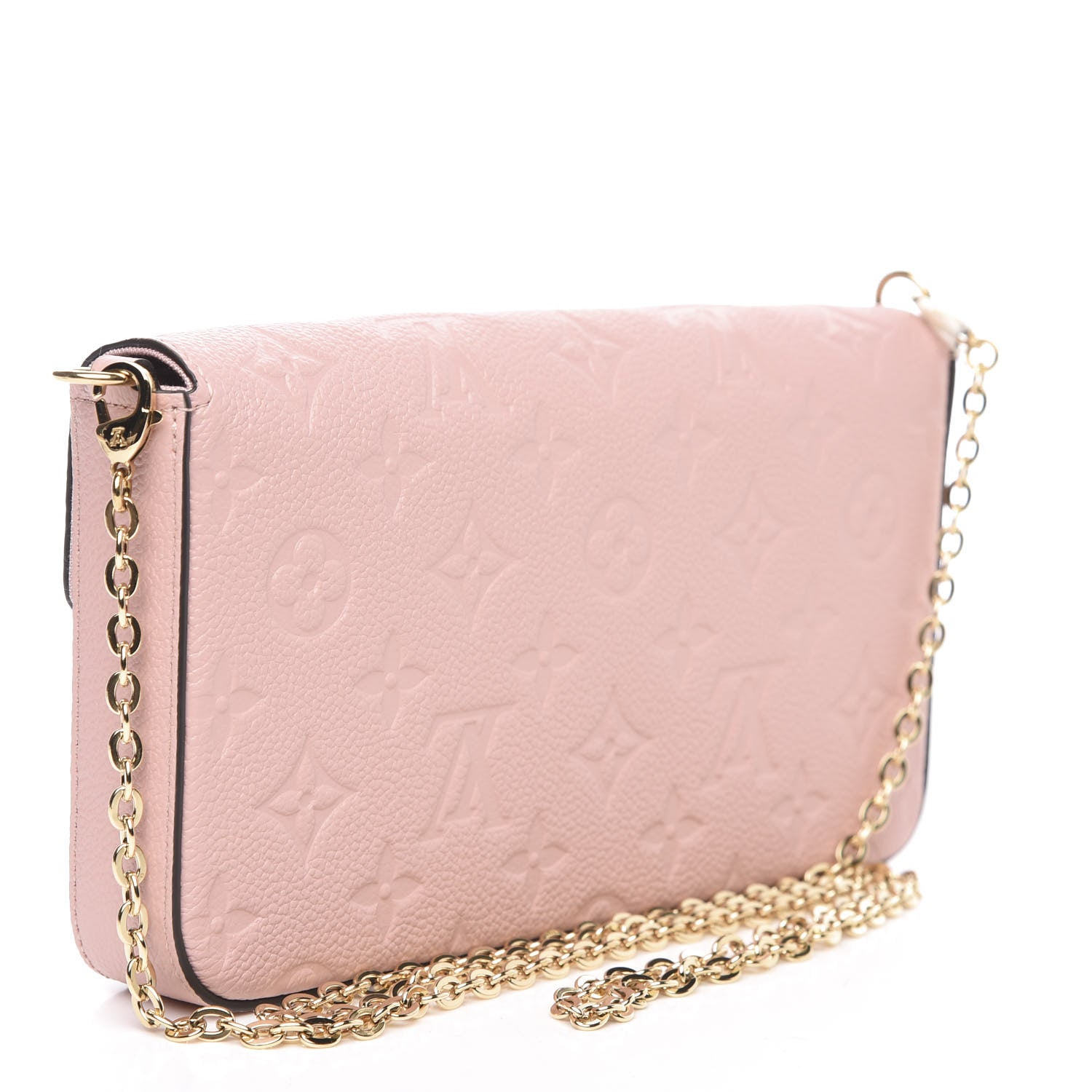 Louis Vuitton Empreinte Pochette Felicie Chain Wallet Rose Poudre 3 of 11