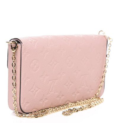 Louis Vuitton Empreinte Pochette Felicie Chain Wallet Rose Poudre 3 of 11